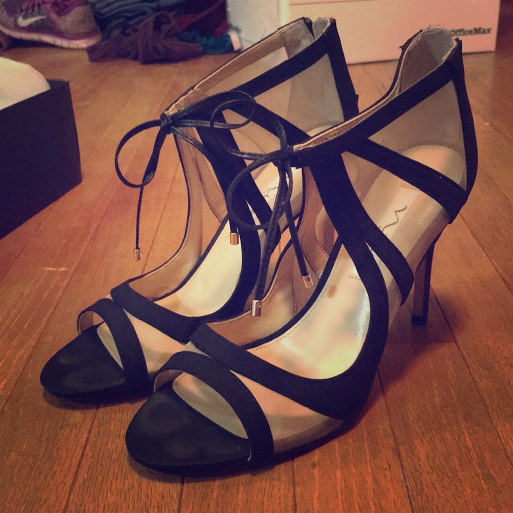 Nina Cherie-YM Black Heels. 8 1/2